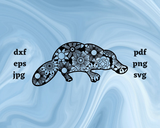 Platypus Mandala SVG Cut File SVG Northern Light SVG 