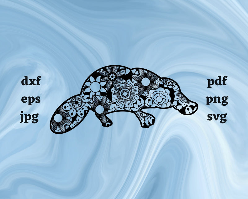 Platypus Mandala SVG Cut File SVG Northern Light SVG 