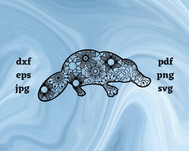 Platypus Mandala SVG Cut File SVG Northern Light SVG 