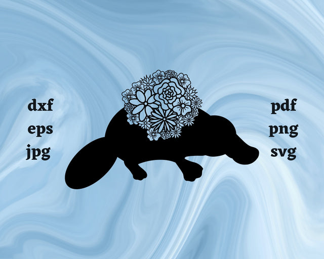 Platypus Mandala SVG Cut File SVG Northern Light SVG 