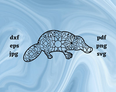 Platypus Mandala SVG Cut File SVG Northern Light SVG 
