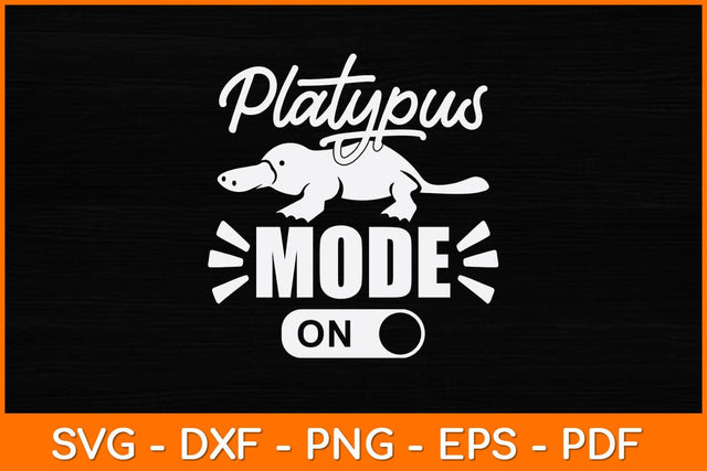 Platypus Mode On Svg Design SVG artprintfile 