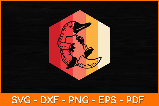 Platypus Retro Vintage Lover Svg Design SVG artprintfile 