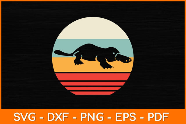 Platypus Retro Vintage Svg Design SVG artprintfile 