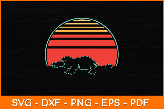 Platypus Vintage Retro Svg Design SVG artprintfile 