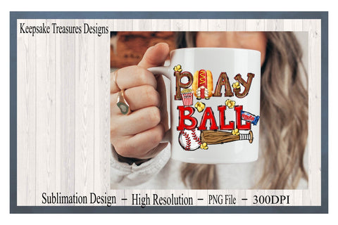 Play Ball, Gnome PNG, Hot Dog PNG, Doodle Hand Drawn, Baseball Sublimation Design, Digital Download PNG File Sublimation Keepsake Treasures Designs LLC. 