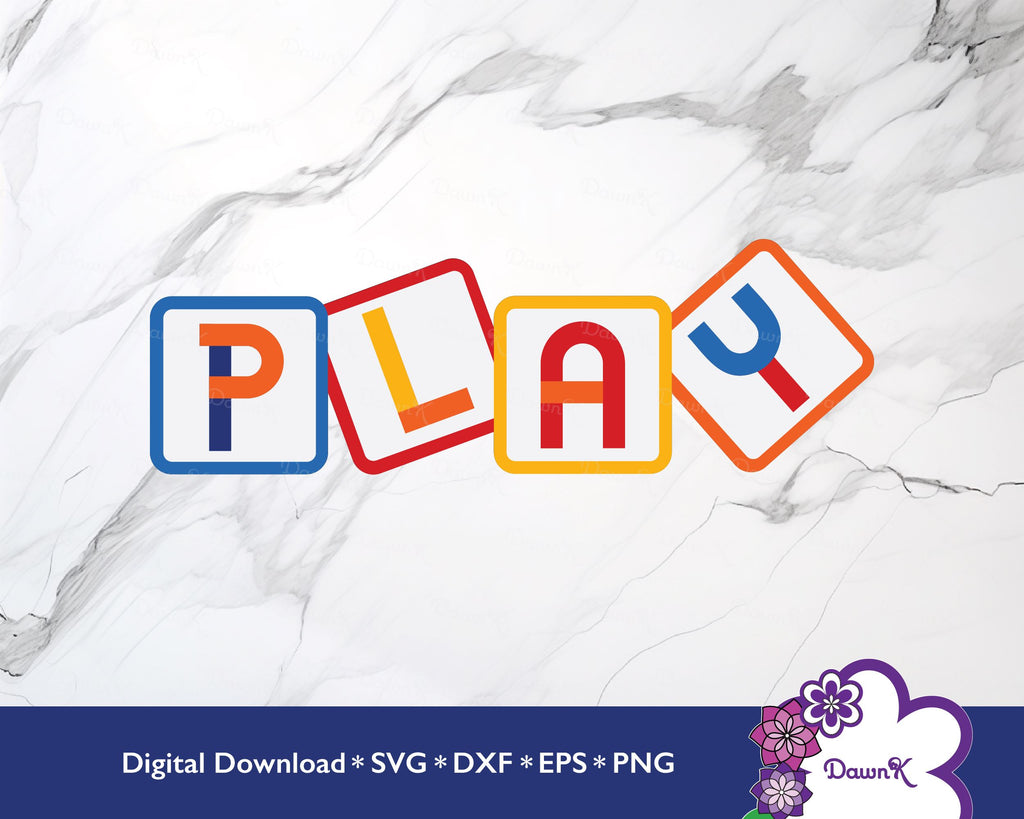 PLAY Blocks with Layered Letters SVG Build and Create | Dawn K Designs ...