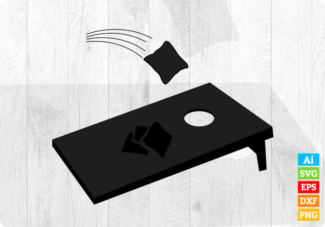 Play Cornhole with Board and Bags Vector T shirt Design in Ai Png Svg Files SVG DesignDestine 
