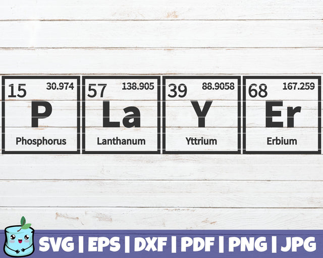 Player Periodic Table SVG MintyMarshmallows 