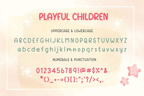 Playful Children - Handwriting Font Font AnningArts Design 