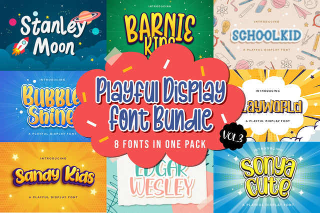 Playful Display Font Bundle Vol 3 Font StringLabs 