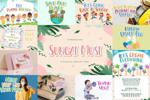 Playful Display Font Bundle Vol 4 Font StringLabs 