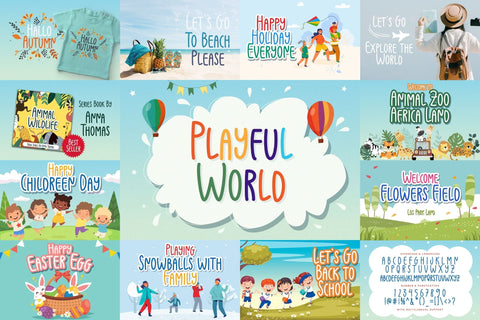 Playful Display Font Bundle Vol 4 Font StringLabs 