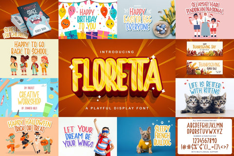 Playful Display Font Bundle Vol 4 Font StringLabs 