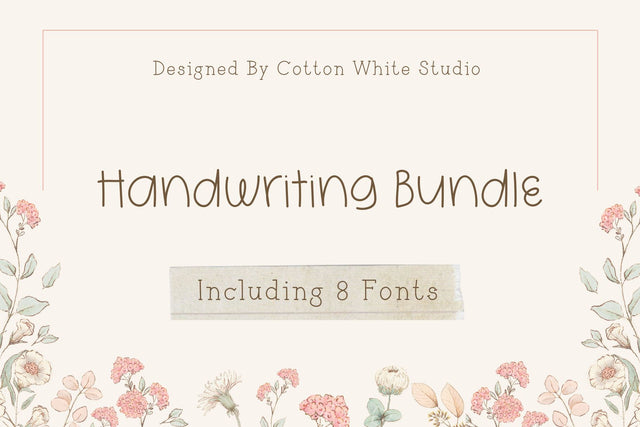 Playful Fonts Bundle Font Cotton White Studio 