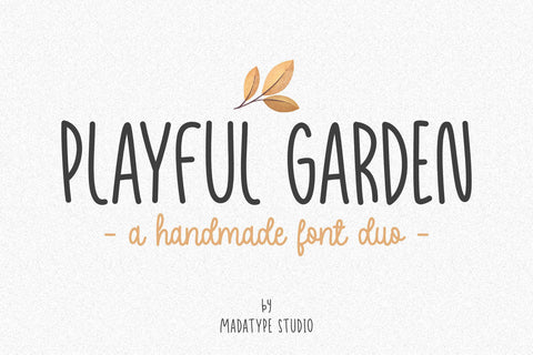 Playful Garden Font Madatype Studio 