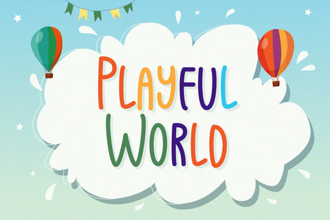 Playful World - Playful Display Font Font StringLabs 