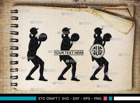 Playing Basketball Monogram, Playing Basketball Silhouette, Playing Basketball SVG, Basketball Player Silhouette Svg, Basketball Svg, SB00123 SVG ETC Craft 