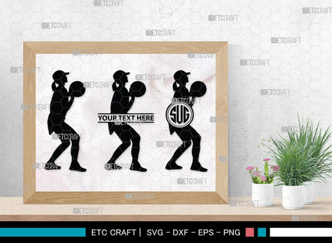 Playing Basketball Monogram, Playing Basketball Silhouette, Playing Basketball SVG, Basketball Player Silhouette Svg, Basketball Svg, SB00123 SVG ETC Craft 