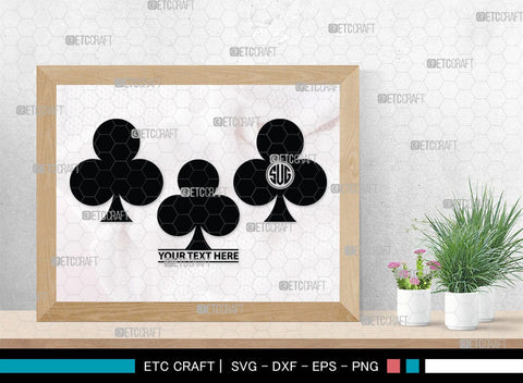 Playing Cards Monogram, Playing Cards Silhouette, Playing Cards SVG, Spades Svg, Ace Card Svg, Clubs Cards Svg, Playing Hearts Svg, Playing Cards Icon Bundle, SB00430 SVG ETC Craft 