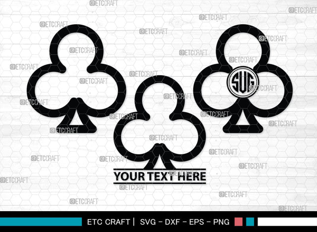 Playing Cards Monogram, Playing Cards Silhouette, Playing Cards SVG, Spades Svg, Ace Card Svg, Clubs Cards Svg, Playing Hearts Svg, Playing Cards Icon Bundle, SB00430 SVG ETC Craft 