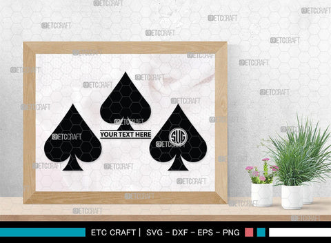 Playing Cards Monogram, Playing Cards Silhouette, Playing Cards SVG, Spades Svg, Ace Card Svg, Clubs Cards Svg, Playing Hearts Svg, Playing Cards Icon Bundle, SB00430 SVG ETC Craft 