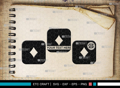 Playing Cards Monogram, Playing Cards Silhouette, Playing Cards SVG, Spades Svg, Ace Card Svg, Clubs Cards Svg, Playing Hearts Svg, Playing Cards Icon Bundle, SB00430 SVG ETC Craft 