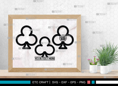 Playing Cards Monogram, Playing Cards Silhouette, Playing Cards SVG, Spades Svg, Ace Card Svg, Clubs Cards Svg, Playing Hearts Svg, Playing Cards Icon Bundle, SB00430 SVG ETC Craft 