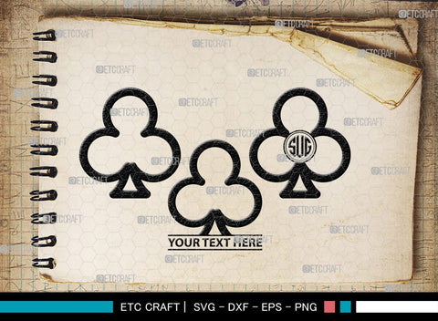 Playing Cards Monogram, Playing Cards Silhouette, Playing Cards SVG, Spades Svg, Ace Card Svg, Clubs Cards Svg, Playing Hearts Svg, Playing Cards Icon Bundle, SB00430 SVG ETC Craft 