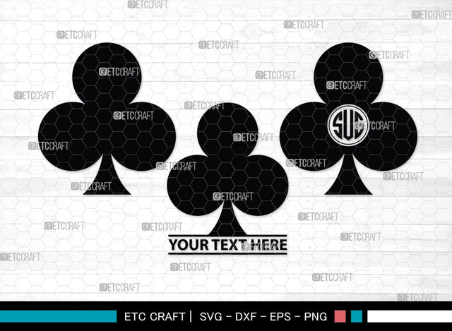 Playing Cards Monogram, Playing Cards Silhouette, Playing Cards SVG, Spades Svg, Ace Card Svg, Clubs Cards Svg, Playing Hearts Svg, Playing Cards Icon Bundle, SB00430 SVG ETC Craft 