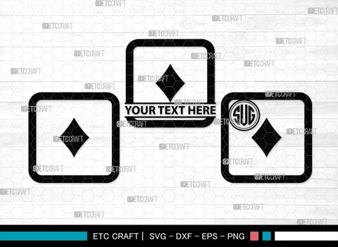 Playing Cards Monogram, Playing Cards Silhouette, Playing Cards SVG, Spades Svg, Ace Card Svg, Clubs Cards Svg, Playing Hearts Svg, Playing Cards Icon Bundle, SB00430 SVG ETC Craft 