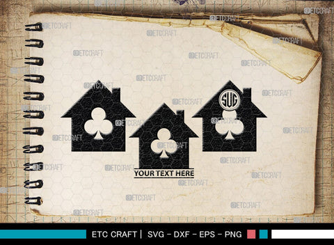 Playing Cards Monogram, Playing Cards Silhouette, Playing Cards SVG, Spades Svg, Ace Card Svg, Clubs Cards Svg, Playing Hearts Svg, Playing Cards Icon Bundle, SB00430 SVG ETC Craft 