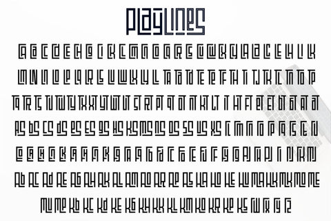 Playlines Font Font PutraCetol Studio 