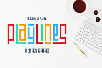 Playlines Font Font PutraCetol Studio 