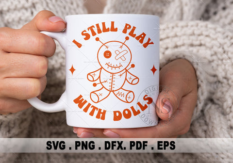 Plays With Dolls, Voodoo svg, voodoo doll svg, retro halloween svg, retro svg, witchy svg, witchcraft svg SVG NS Arts Shop 