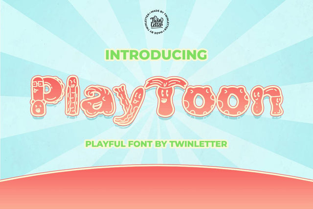 Playtoon Font twinletter 