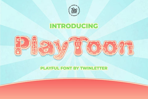 Playtoon Font twinletter 