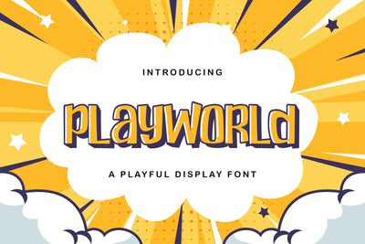 Playworld - Playful Display Font Font StringLabs 