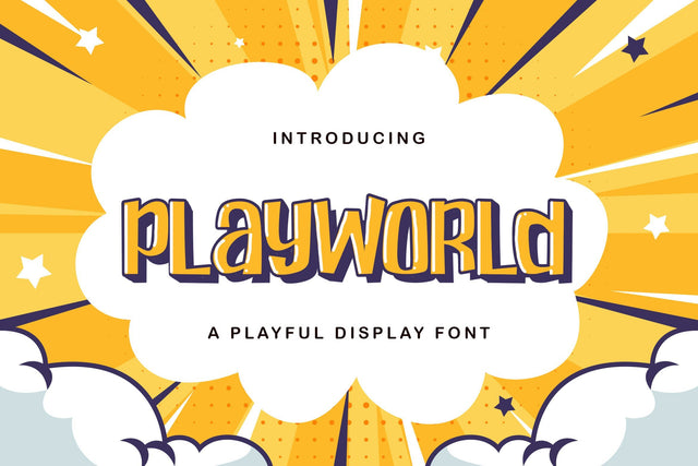 Playworld - Playful Display Font Font StringLabs 
