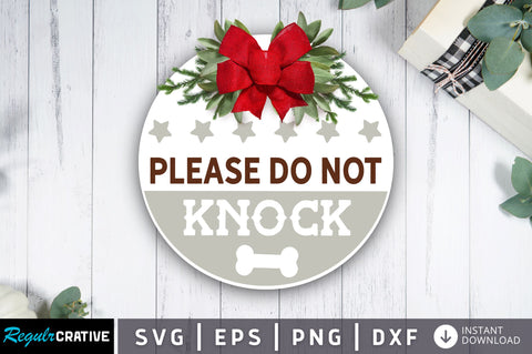 Please do not knock SVG Design SVG Regulrcrative 