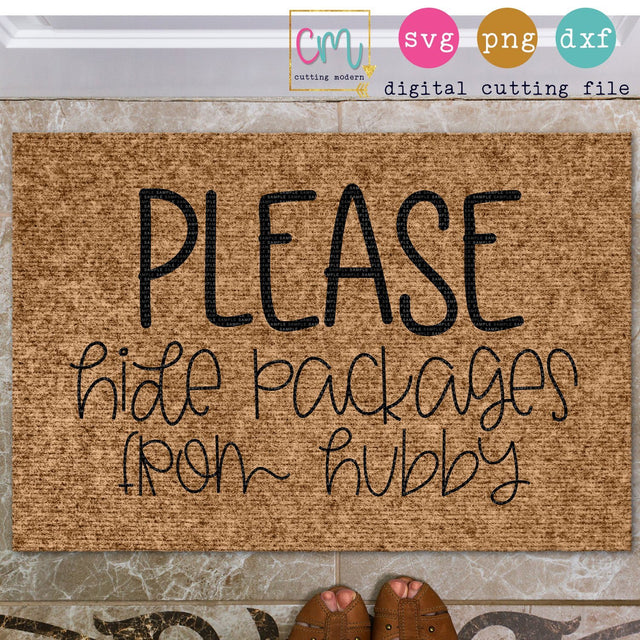 Please Hide Packages From Hubby SVG CuttingModern 