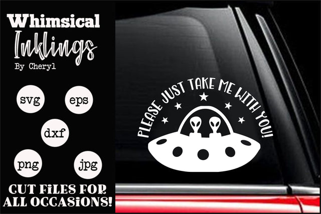 Please Just Take Me With You SVG SVG Whimsical Inklings 