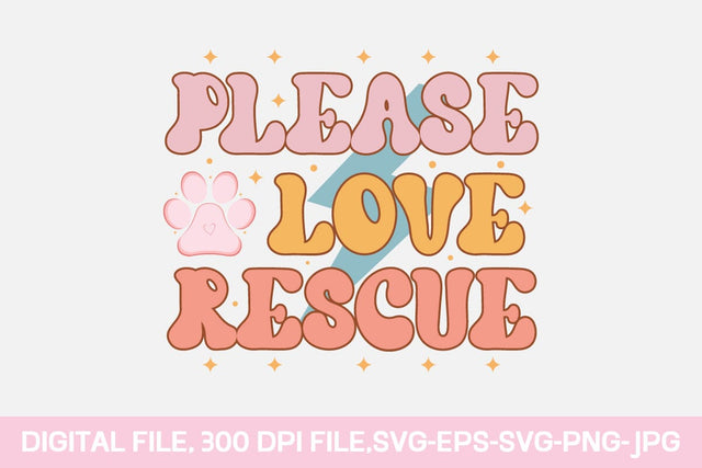 Please Love Rescue SVG SVG designmaster24 