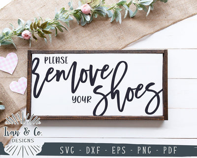 Please Remove Your Shoes SVG Files | Home SVG | Doormat SVG | Cricut | Silhouette | Commercial Use | Cut Files (1057836033) SVG Ivan & Co. Designs 