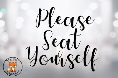 Please Seat Yourself SVG | Farmhouse Bathroom Design SVG RedFoxDesignsUS 