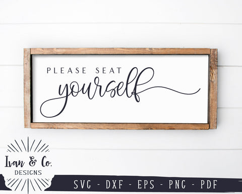 Please Seat Yourself SVG Files | Funny Bathroom Svg | Humor Svg | Bathroom Sign Svg | Commercial Use | Digital Cut Files (1206363612) SVG Ivan & Co. Designs 