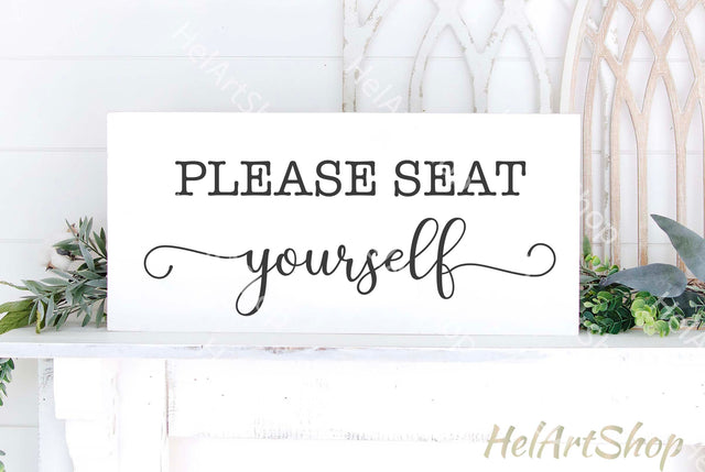 Please Seat Yourself svg, Funny Bathroom Svg SVG _HelArtShop_ 