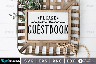 Please sign our guestbook SVG SVG Regulrcrative 