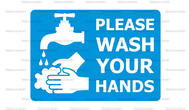 Please wash your hands SVG TribaliumArtSF 
