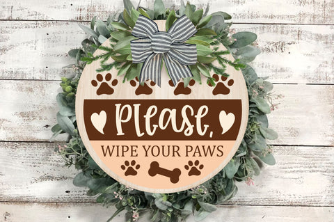 Please wipe your paws SVG Design SVG Regulrcrative 